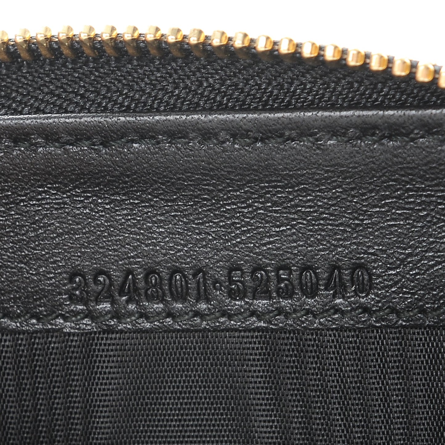 Guccissima Zip Around Coin Purse Wallet Black