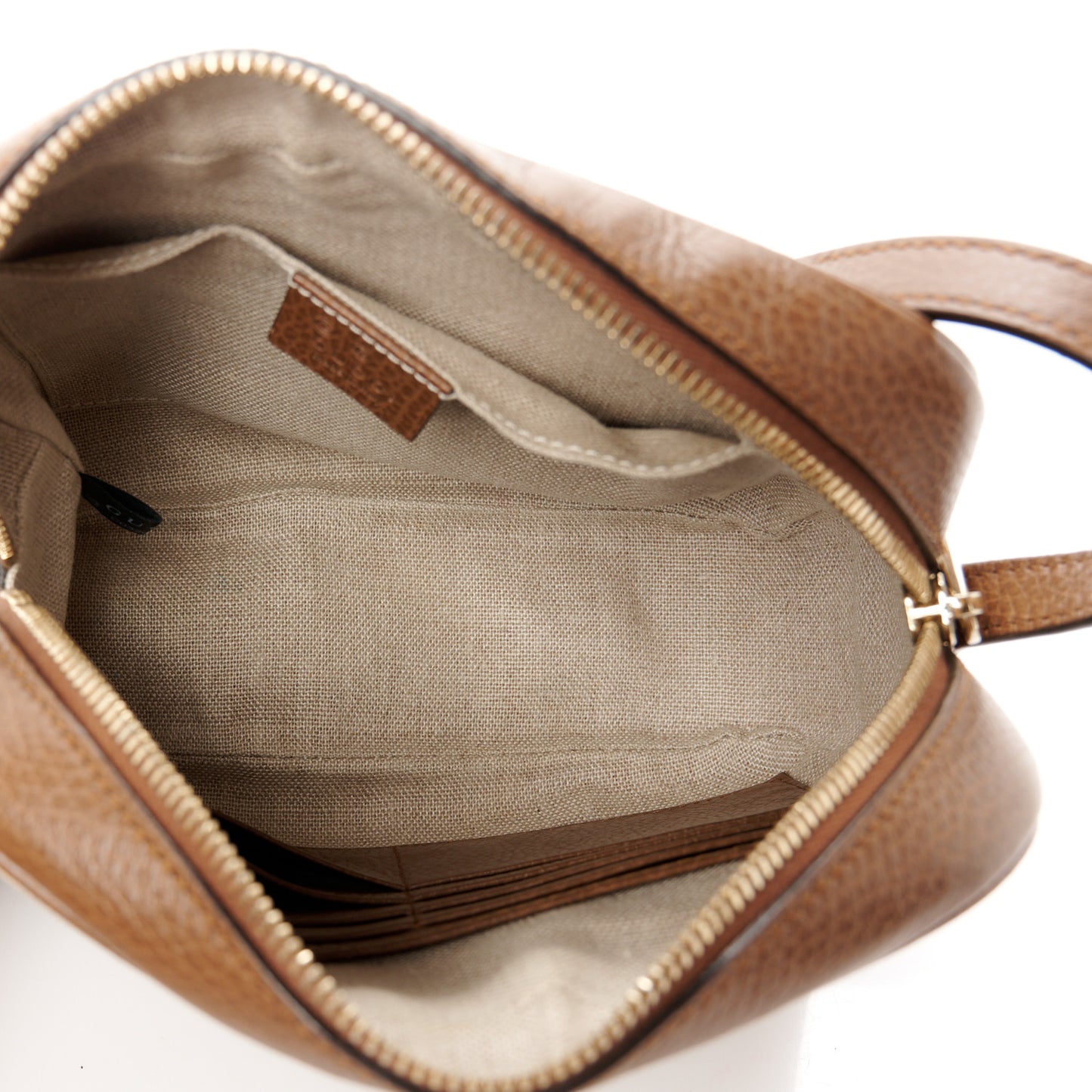 Monogram Mini Bree Messenger Bag Beige Tabacco
