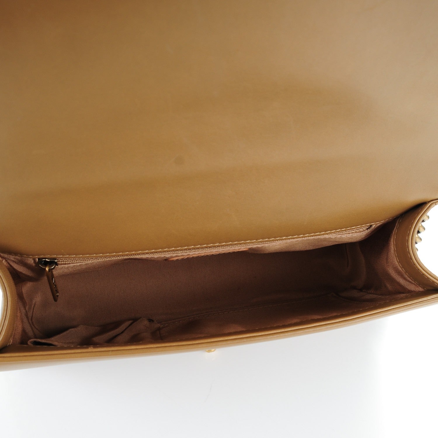 Chanel Lambskin Quilted New Medium Boy Flap Light Brown 5 of 8