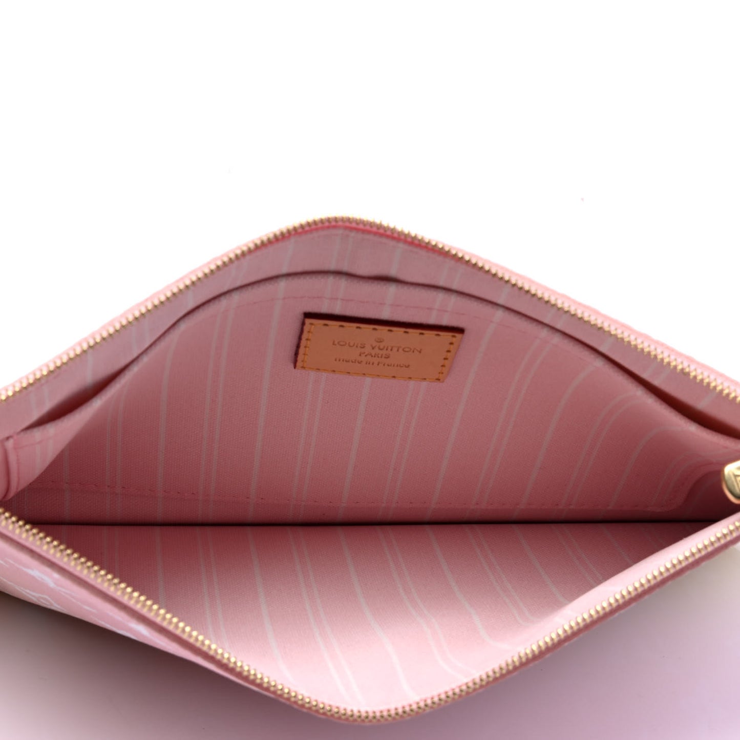 Monogram By The Pool Neverfull MM Pochette Light Pink
