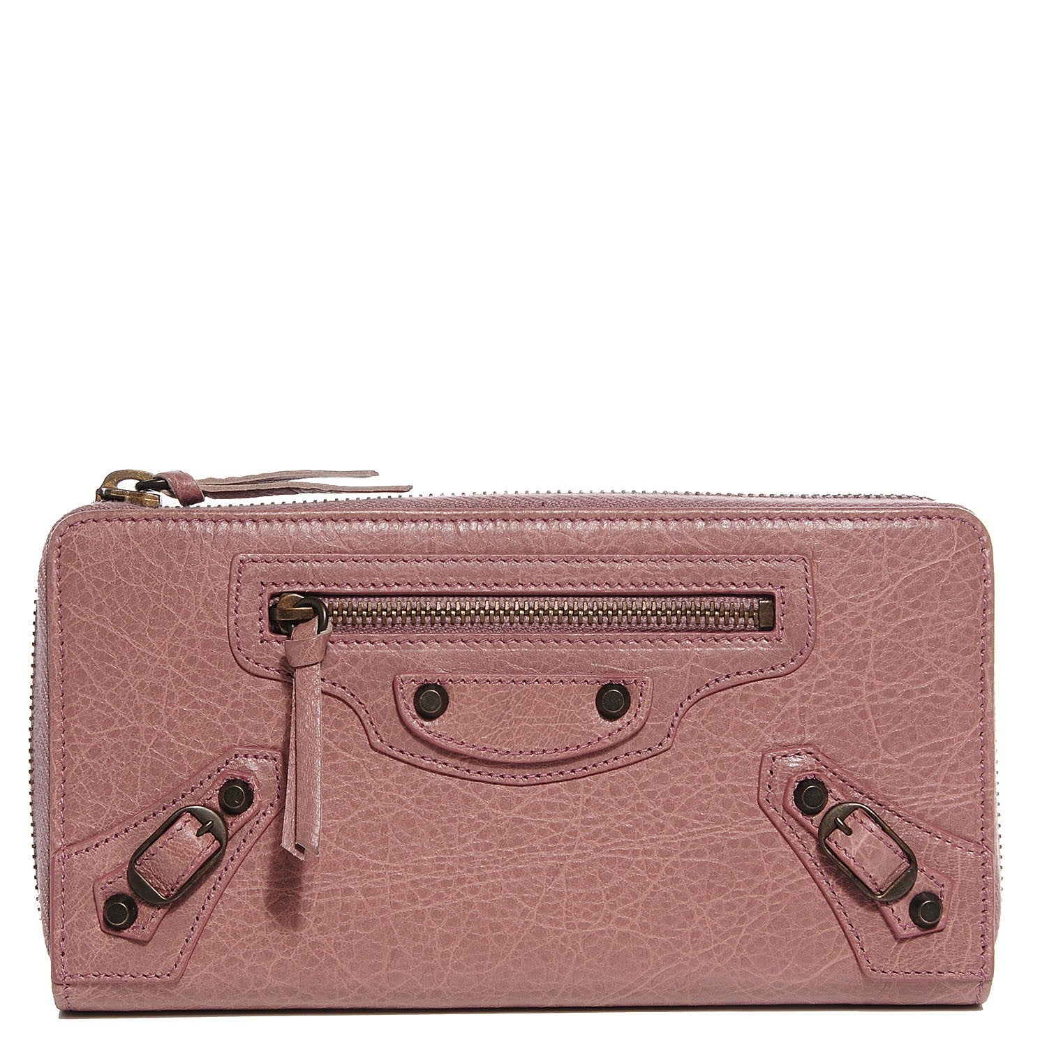 Balenciaga Agneau Classic Hardware Continental Zip Around Wallet Parme 1 of 11