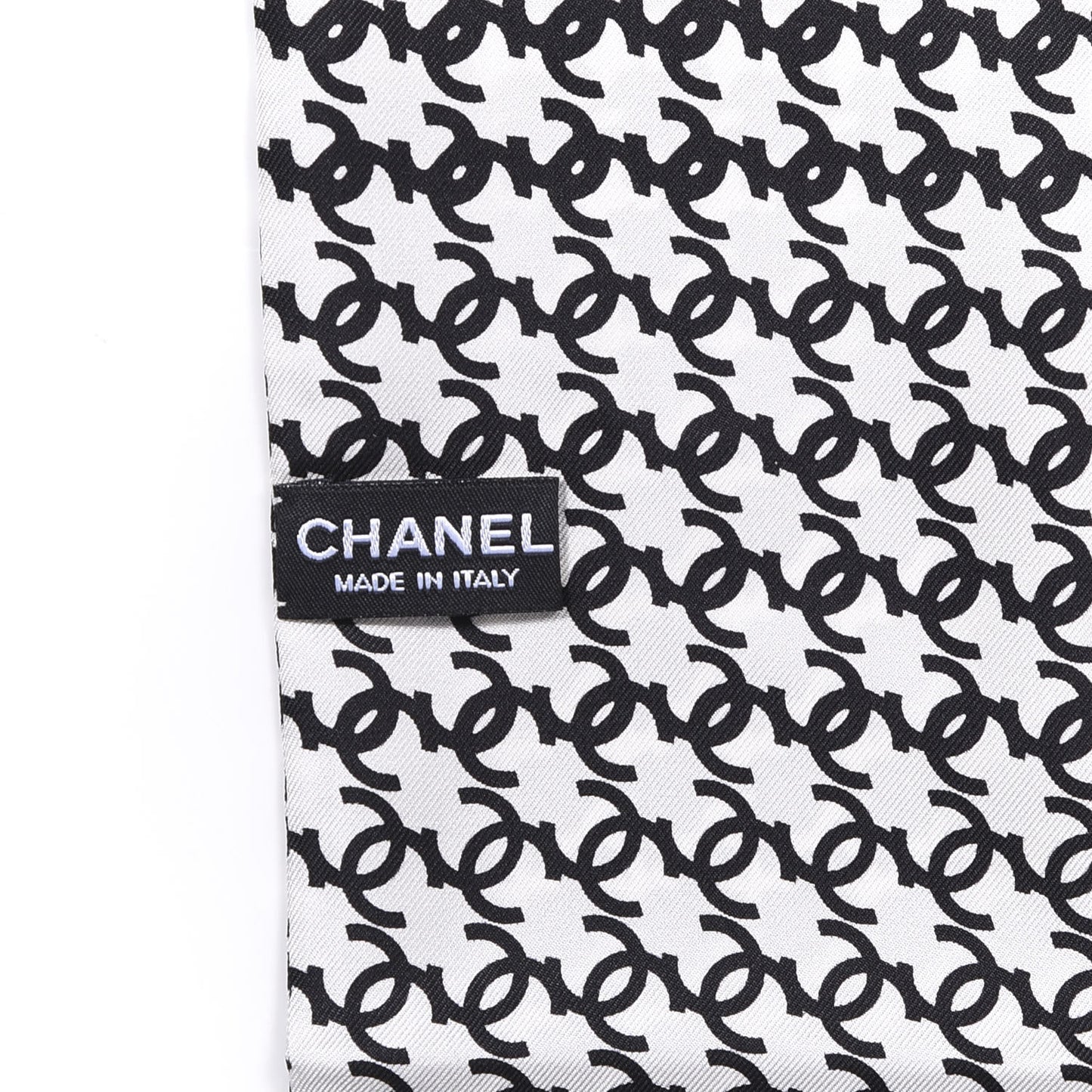 Silk CC Scarf Black