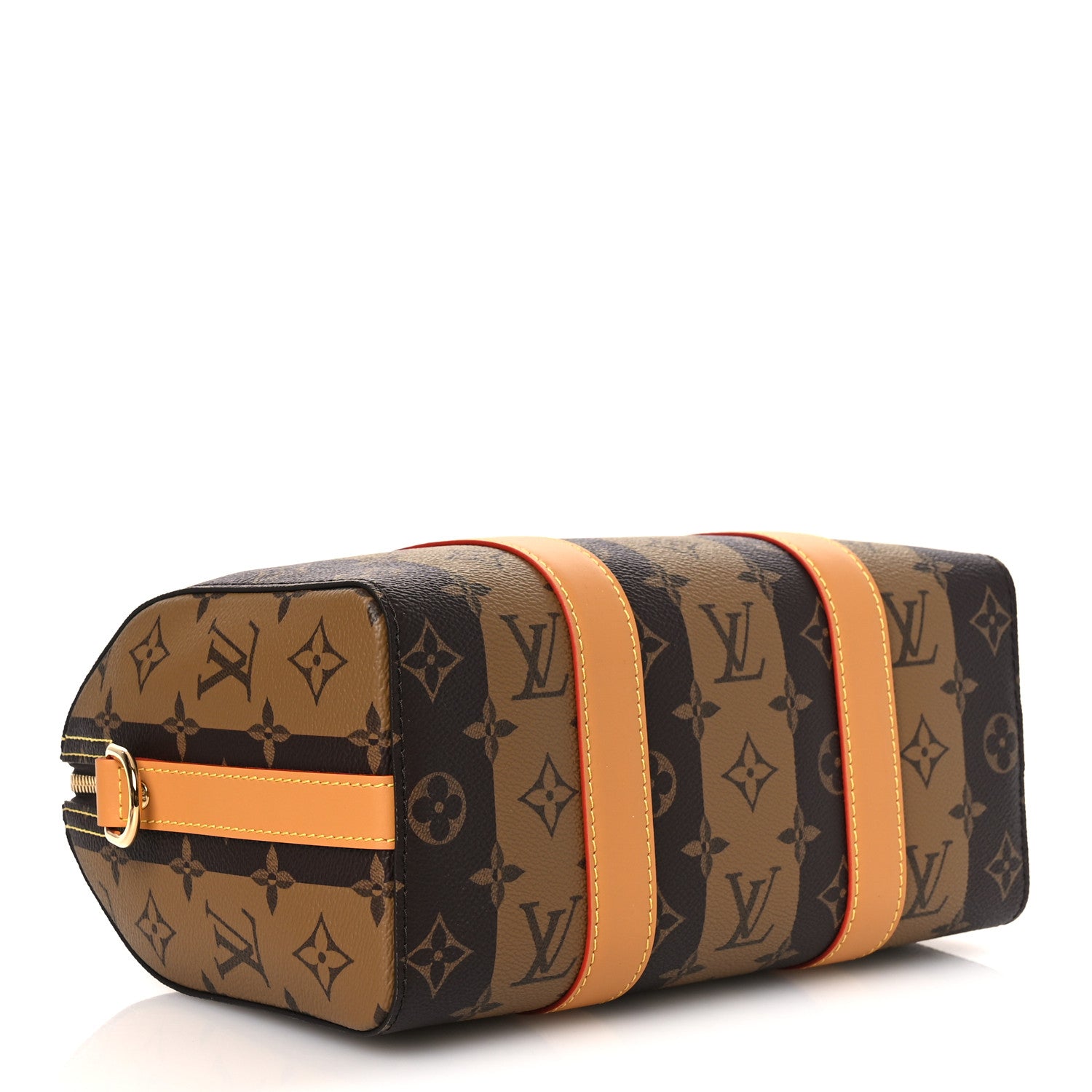 Louis Vuitton X NIGO Reverse Monogram Stripes City Keepall Bandouliere Brown 4 of 9