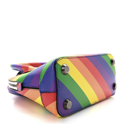 Balenciaga Smooth Calfskin Logo Rainbow XXS Ville Top Handle Bag Multicolor 4 of 12