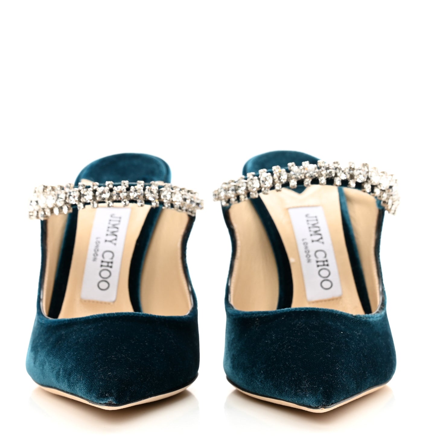 Velvet Crystal Bing 100 Pumps 36 Blue