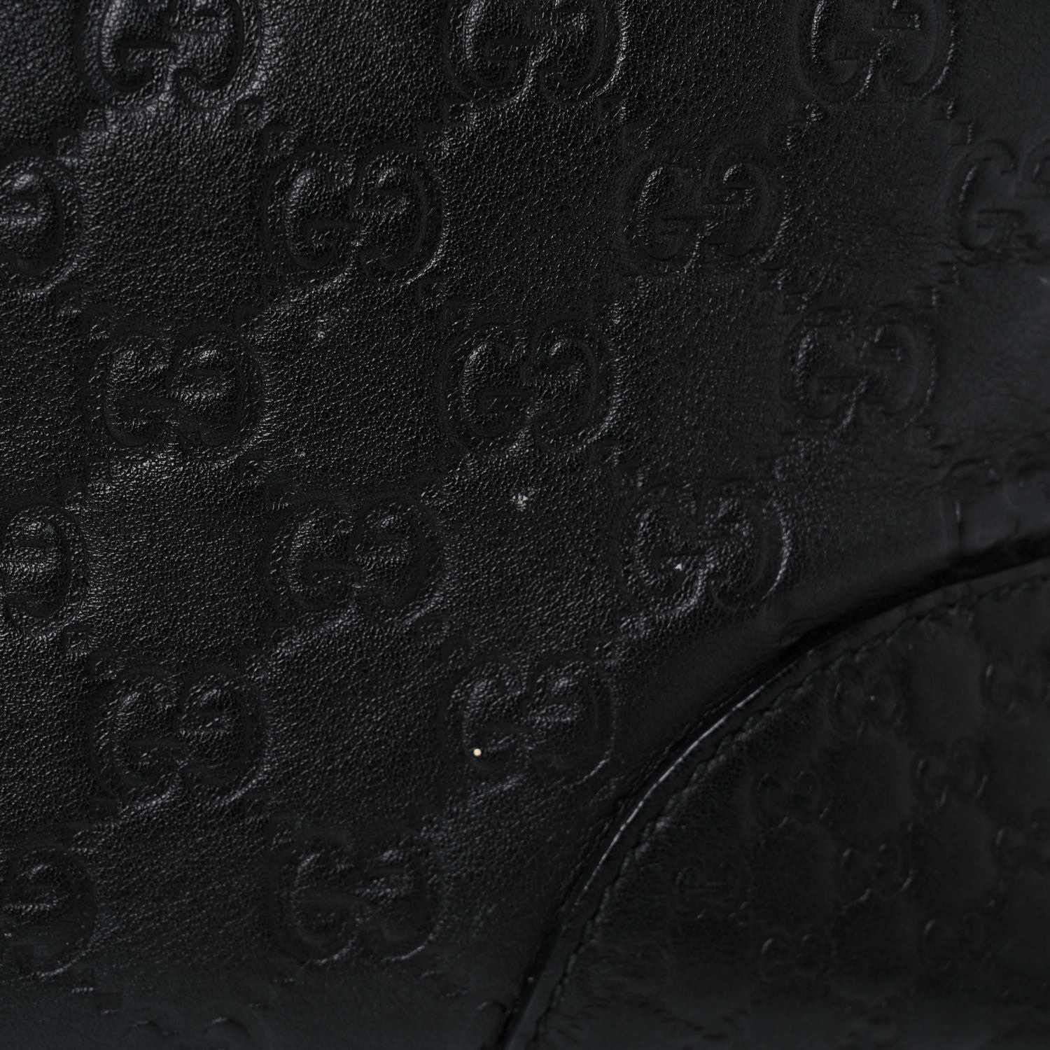 Gucci Guccissima Medium Bree Foldover Tote Black 18 of 26