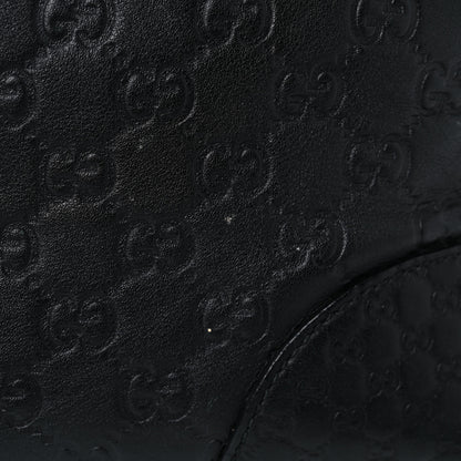 Gucci Guccissima Medium Bree Foldover Tote Black 18 of 26