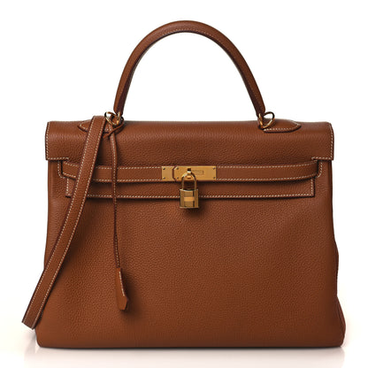 Hermes Togo Kelly Retourne 32 Gold 1 of 10