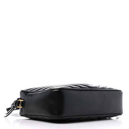 Saint Laurent Calfskin Matelasse Monogram Lou Camera Bag Black 4 of 15