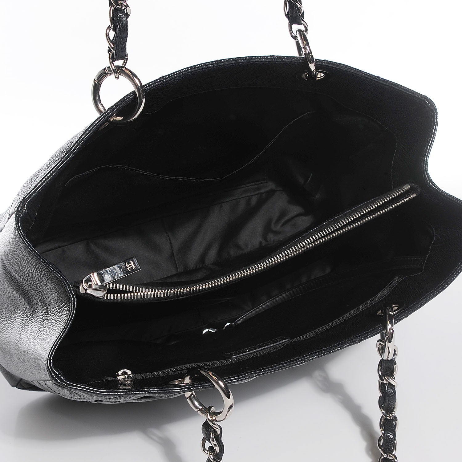 Chanel Caviar Quilted Grand Shopping Tote GST Black 5 of 7