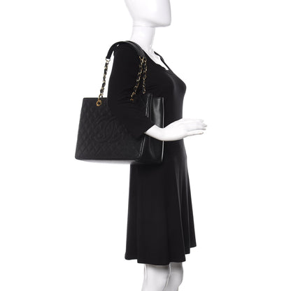 Chanel Caviar Quilted Grand Shopping Tote GST Black 2 of 11