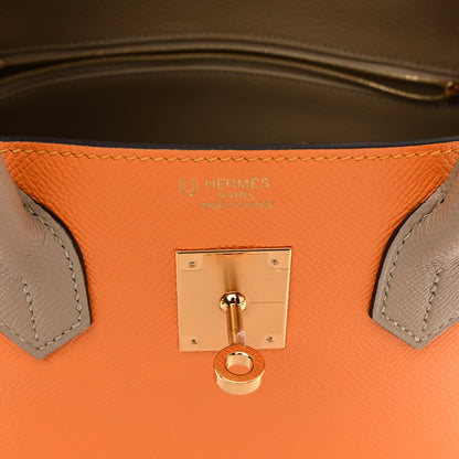 Hermes Epsom Horseshoe Birkin 30 Jaune D'or Trench 6 of 12