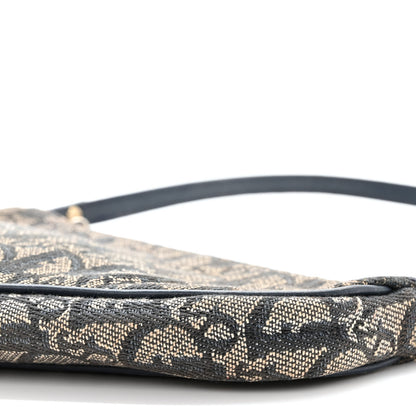 Christian Dior Monogram Mini Saddle Pochette Navy 11 of 13
