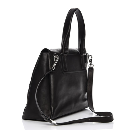 Givenchy Waxy Grained Calfskin Medium Pandora Pure Flap Bag Black 4 of 10