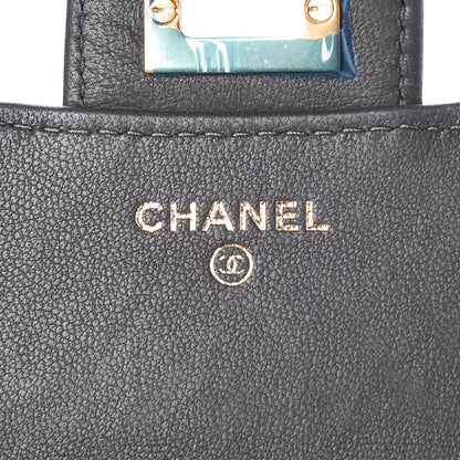 Chanel Aged Calfskin Chevron Reissue Compact Wallet Grey 6 of 9