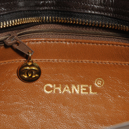 Chanel Lambskin Quilted Shoulder Bag Brown 6 of 8