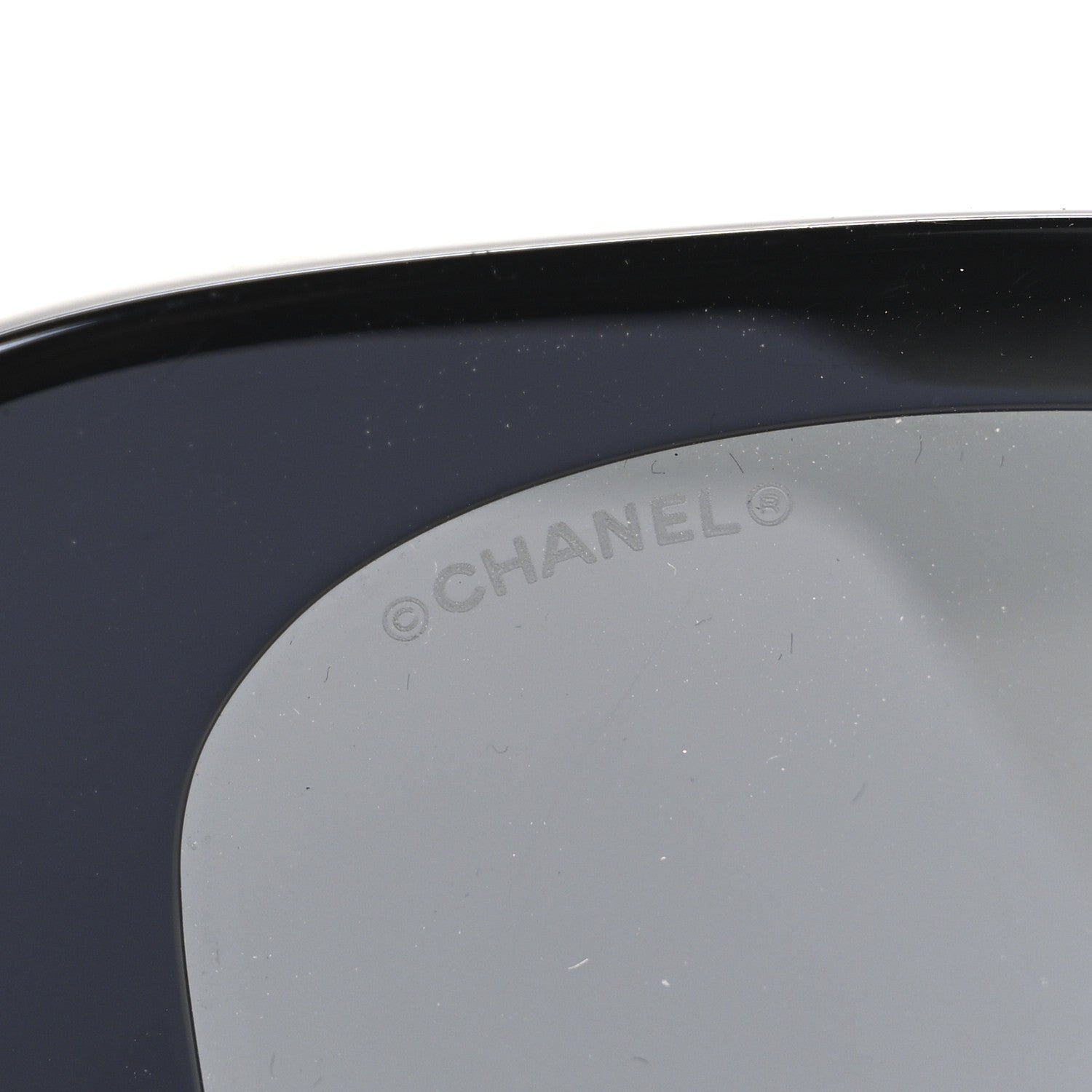 Chanel Acetate Strass Square Sunglasses 5422-B Black White 7 of 8
