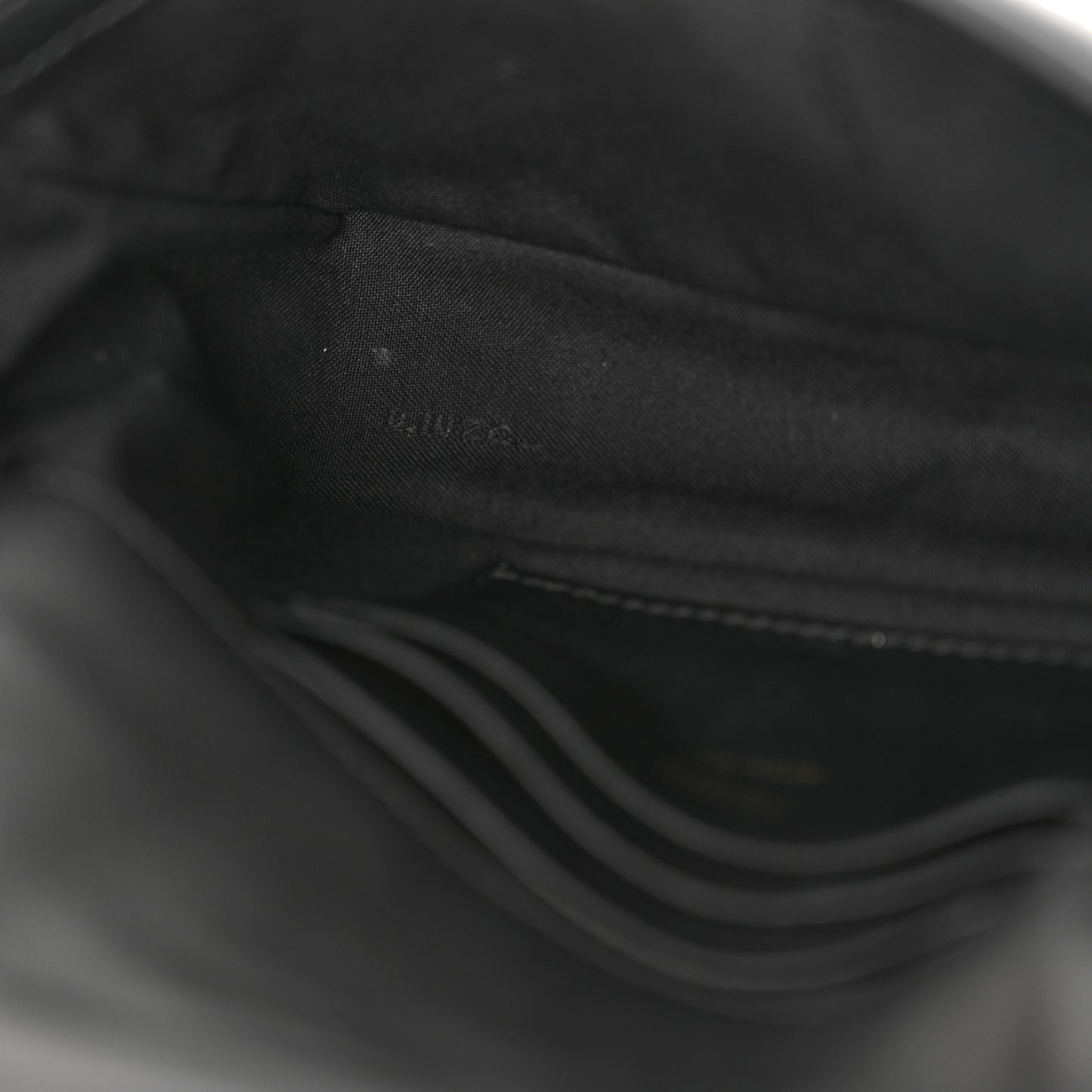 Nappa FF 1974 Embossed Mini Baguette Black