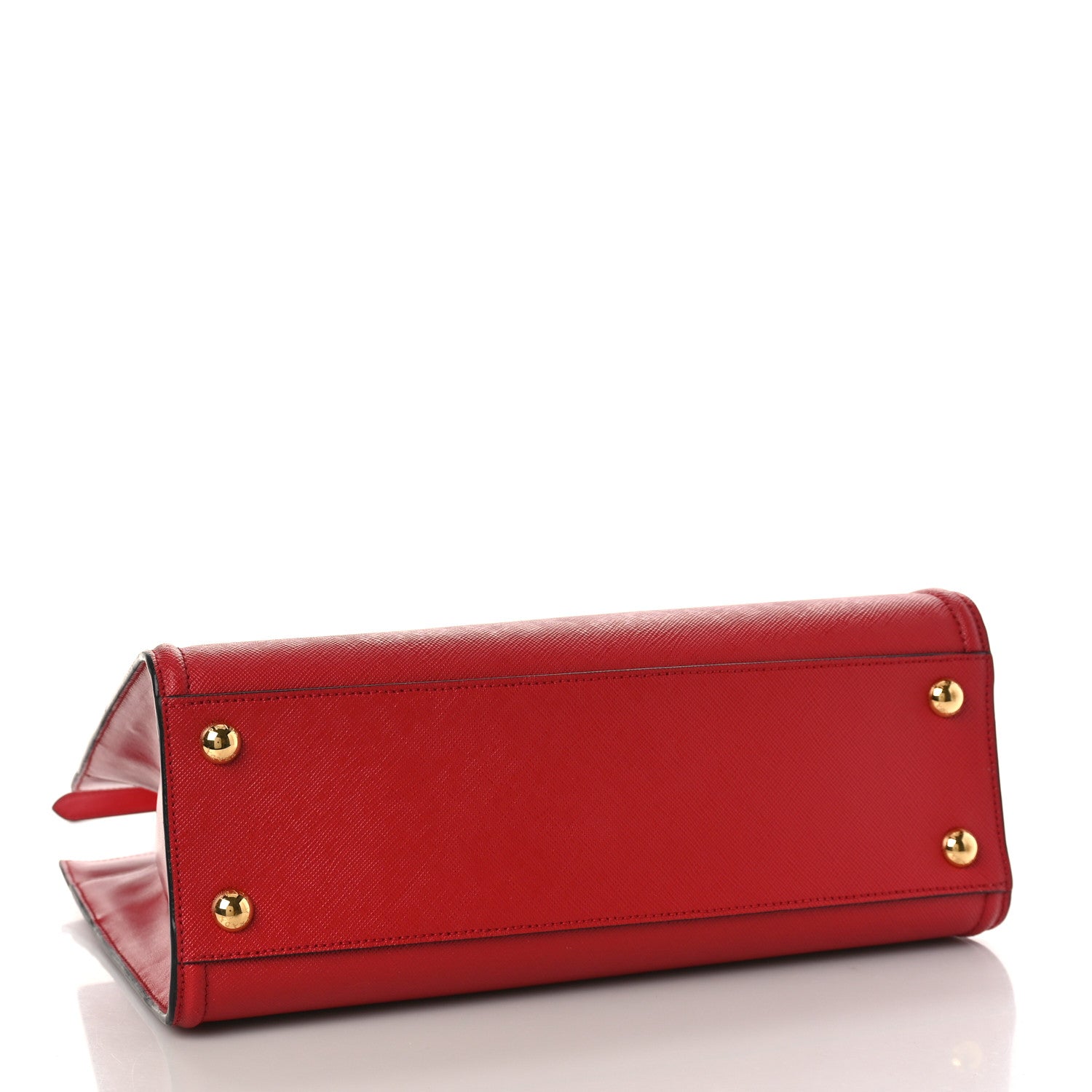 Prada Saffiano Soft Calfskin Tote Fuoco 4 of 10