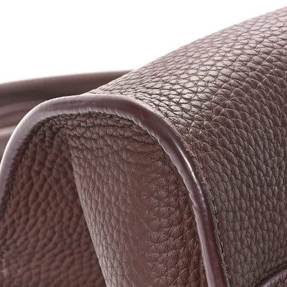 The Row Matte Grained Calfskin EW Margaux Dark Mocha 10 of 11