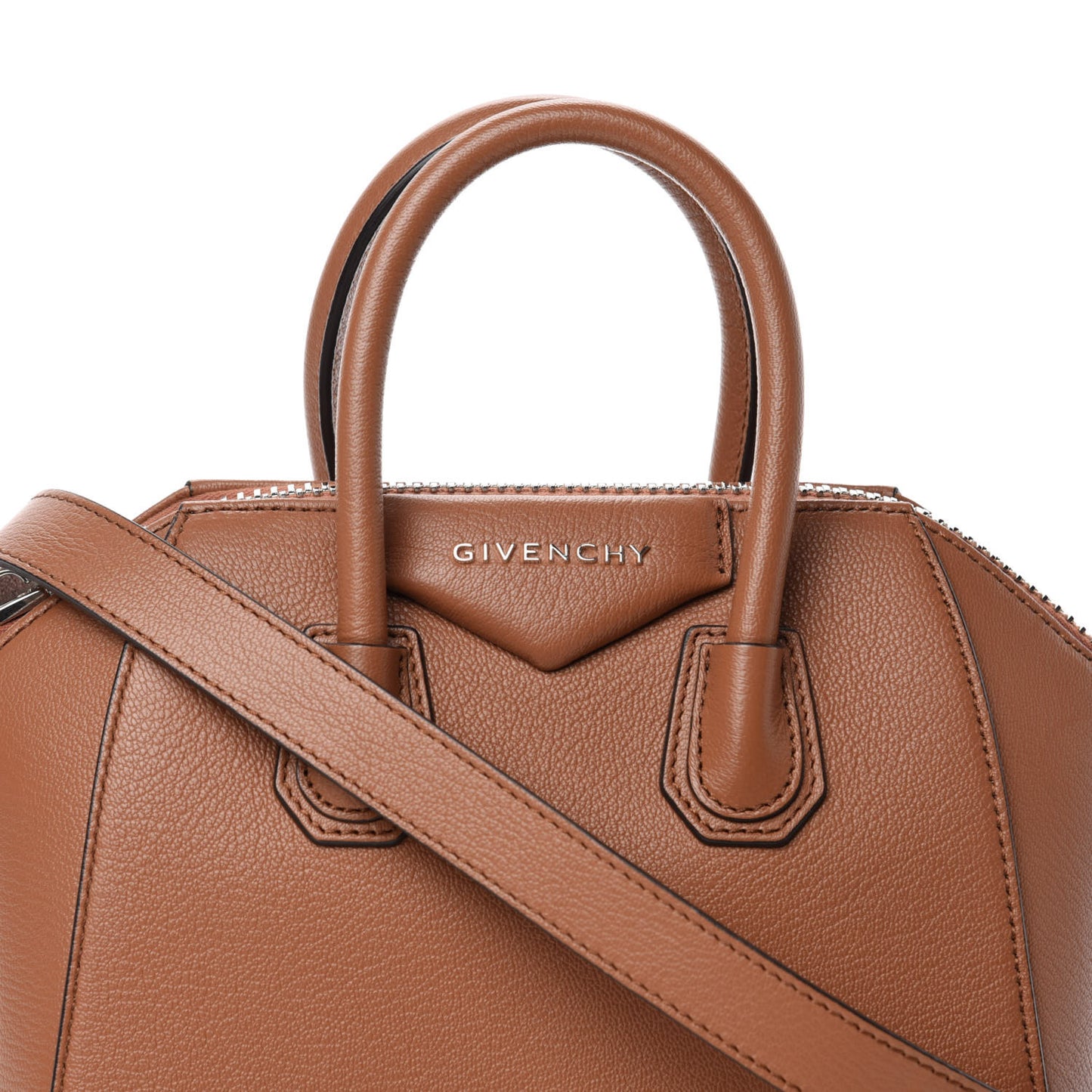 Sugar Goatskin Small Antigona Caramel