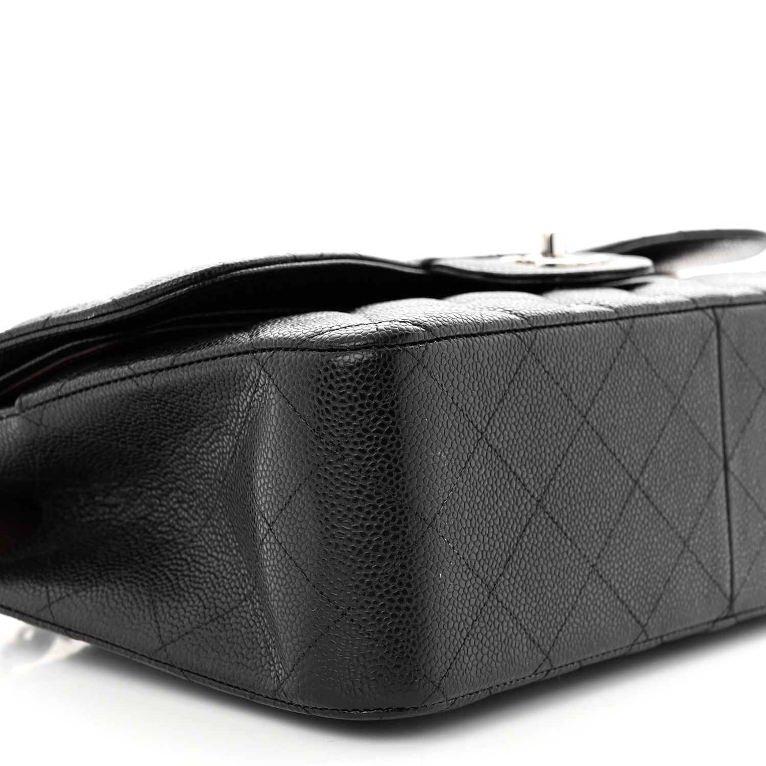 Chanel Caviar Quilted Jumbo Double Flap Black 9 of 10