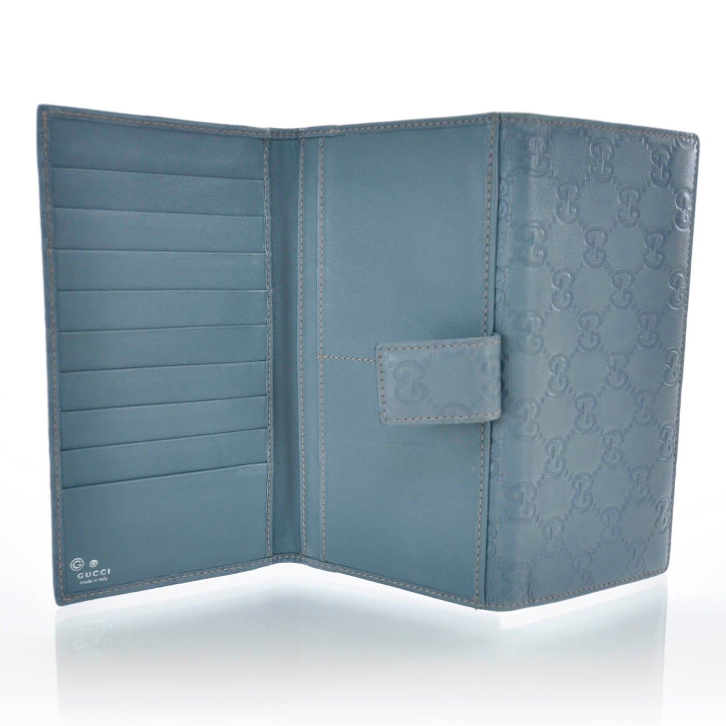 Guccissima Continental Wallet Blue