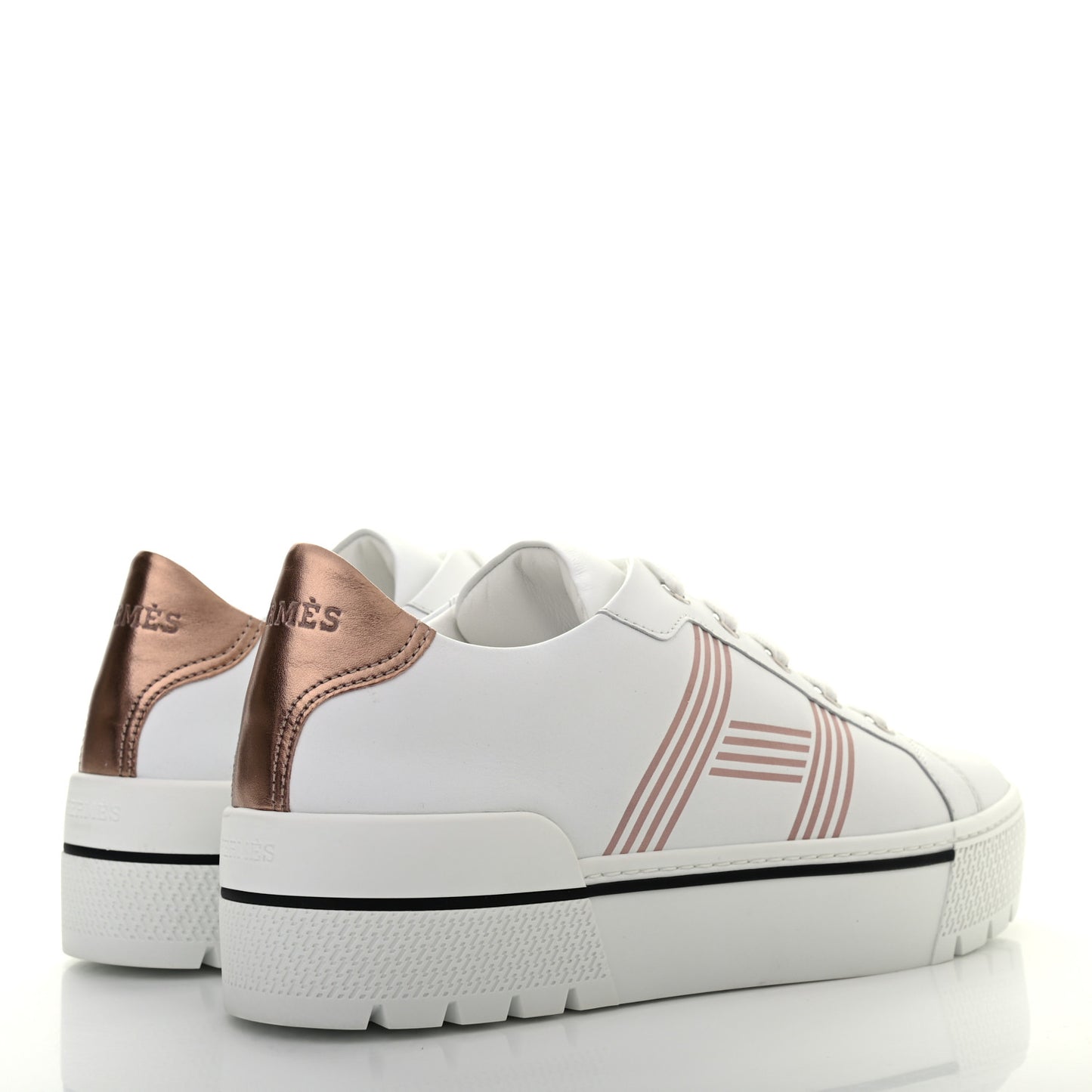 Calfskin Nappa Dare Sneakers 37.5 White Rose Dore