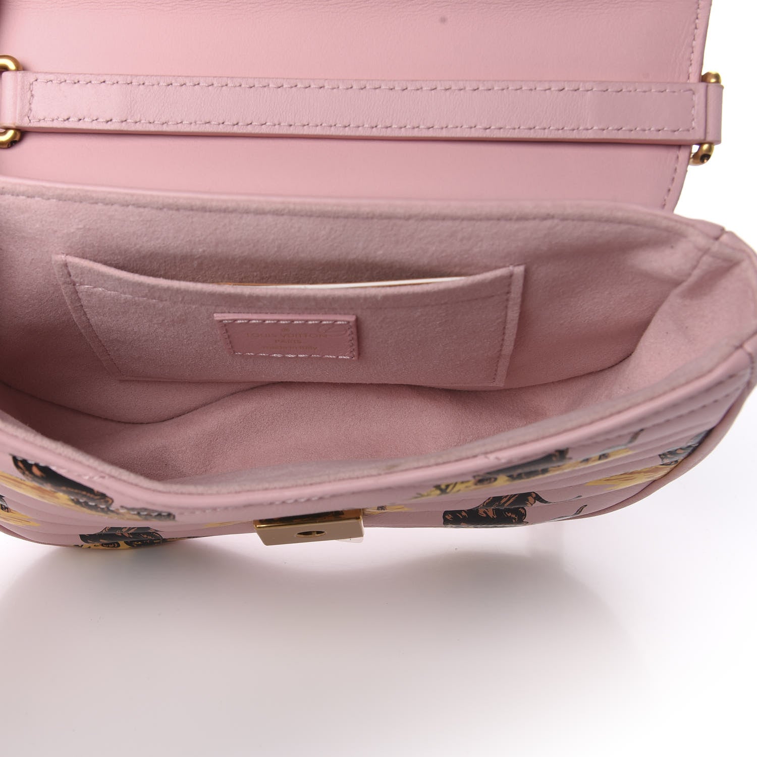 Louis Vuitton Calfskin Leopard Print New Wave Chain PM Light Pink 5 of 10