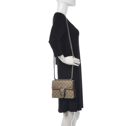 Gucci GG Supreme Monogram Mini Dionysus Shoulder Bag Taupe 3 of 12