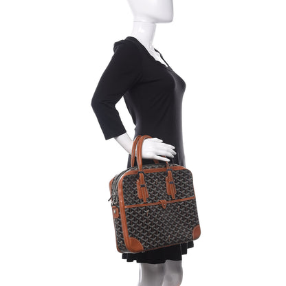Goyard Goyardine Ambassade PM Briefcase Black Gold 2 of 9