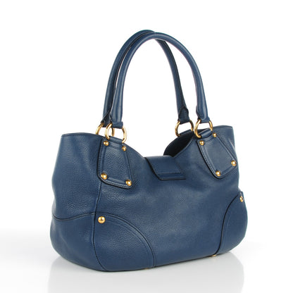Prada Vitello Daino Handbag Bleuette 3 of 7