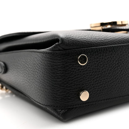 Gucci Dollar Calfskin Interlocking G Top Handle Shoulder Bag Black 9 of 10