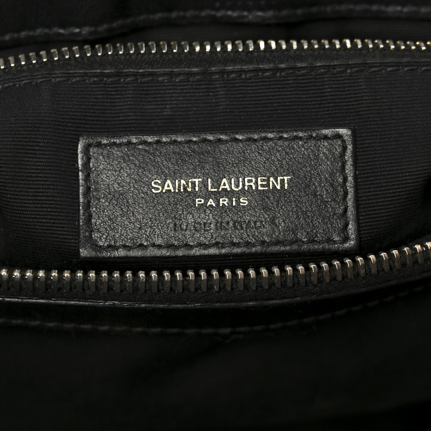 Grain de Poudre Calfskin Y Quilted Monogram Medium Loulou Chain Satchel Black