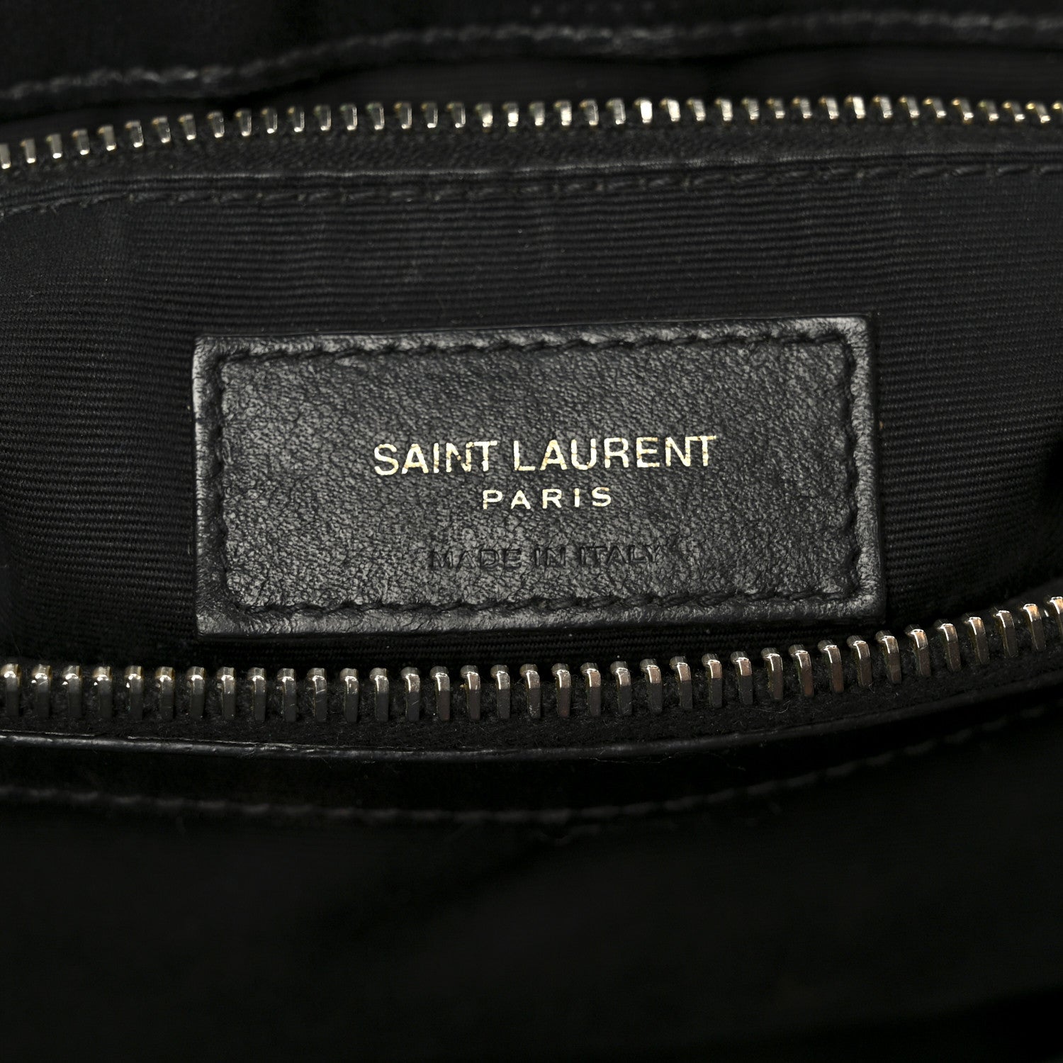 Saint Laurent Grain de Poudre Calfskin Y Quilted Monogram Medium Loulou Chain Satchel Black 7 of 11