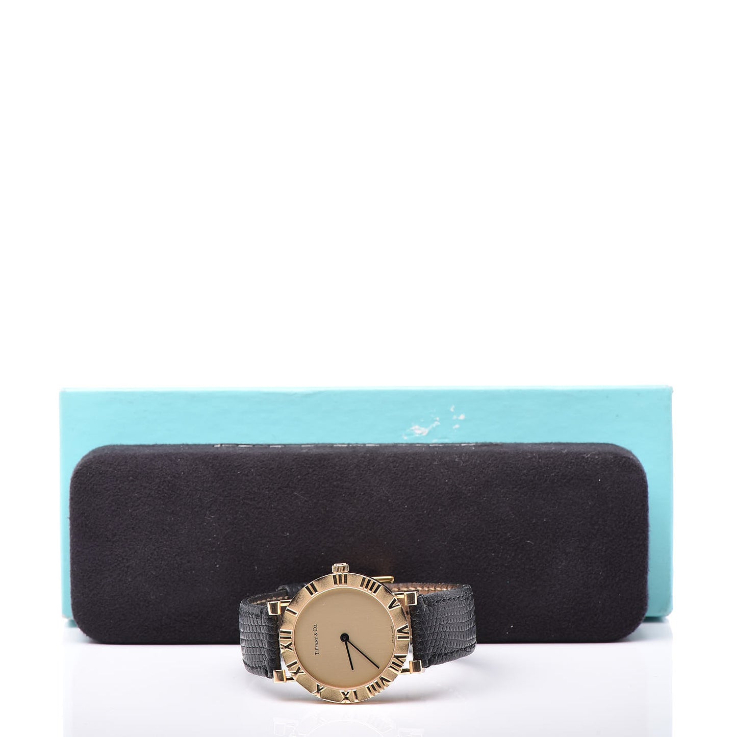 18K Yellow Gold Lizard 31mm Atlas Quartz Watch Gold