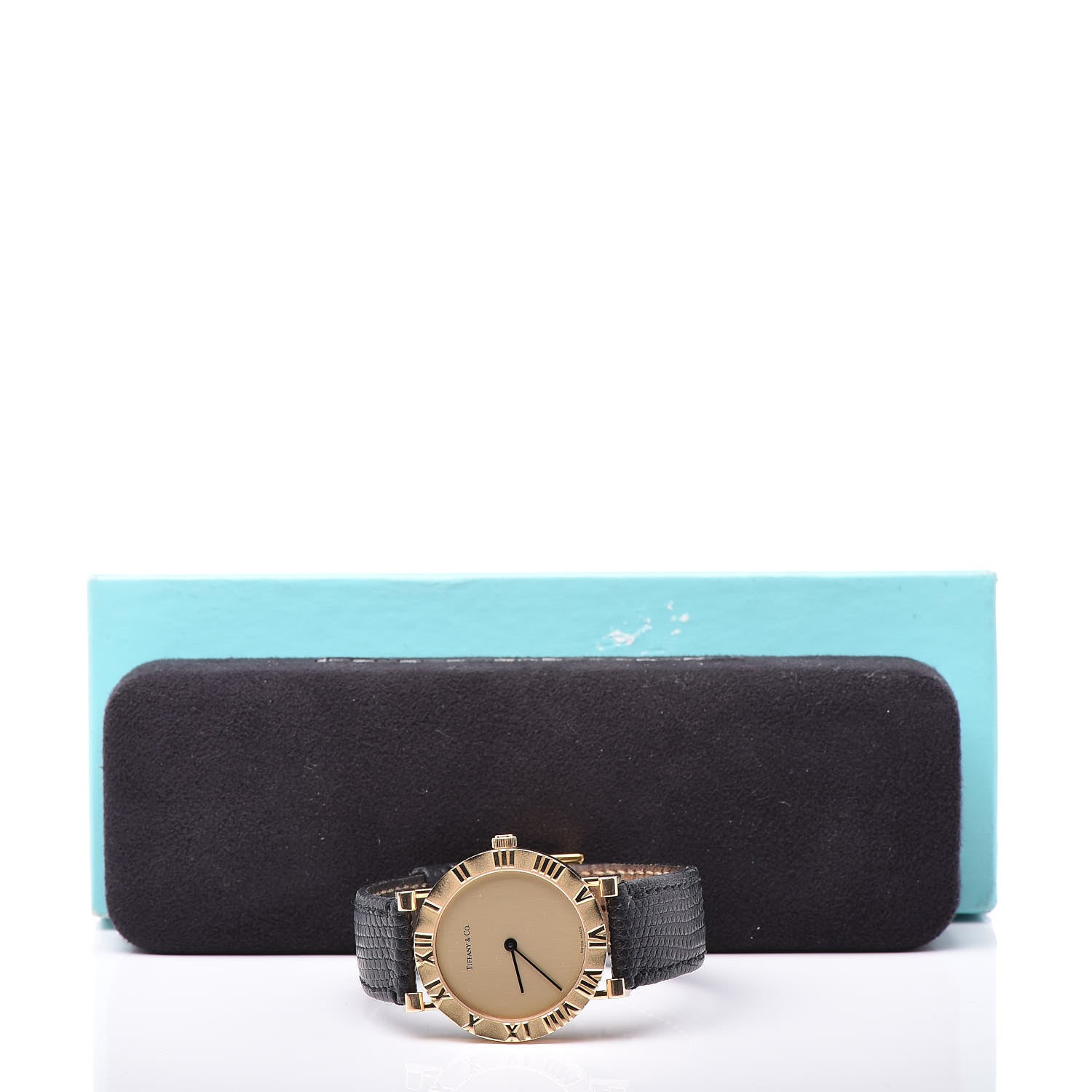Tiffany 18K Yellow Gold Lizard 31mm Atlas Quartz Watch Gold 9 of 9
