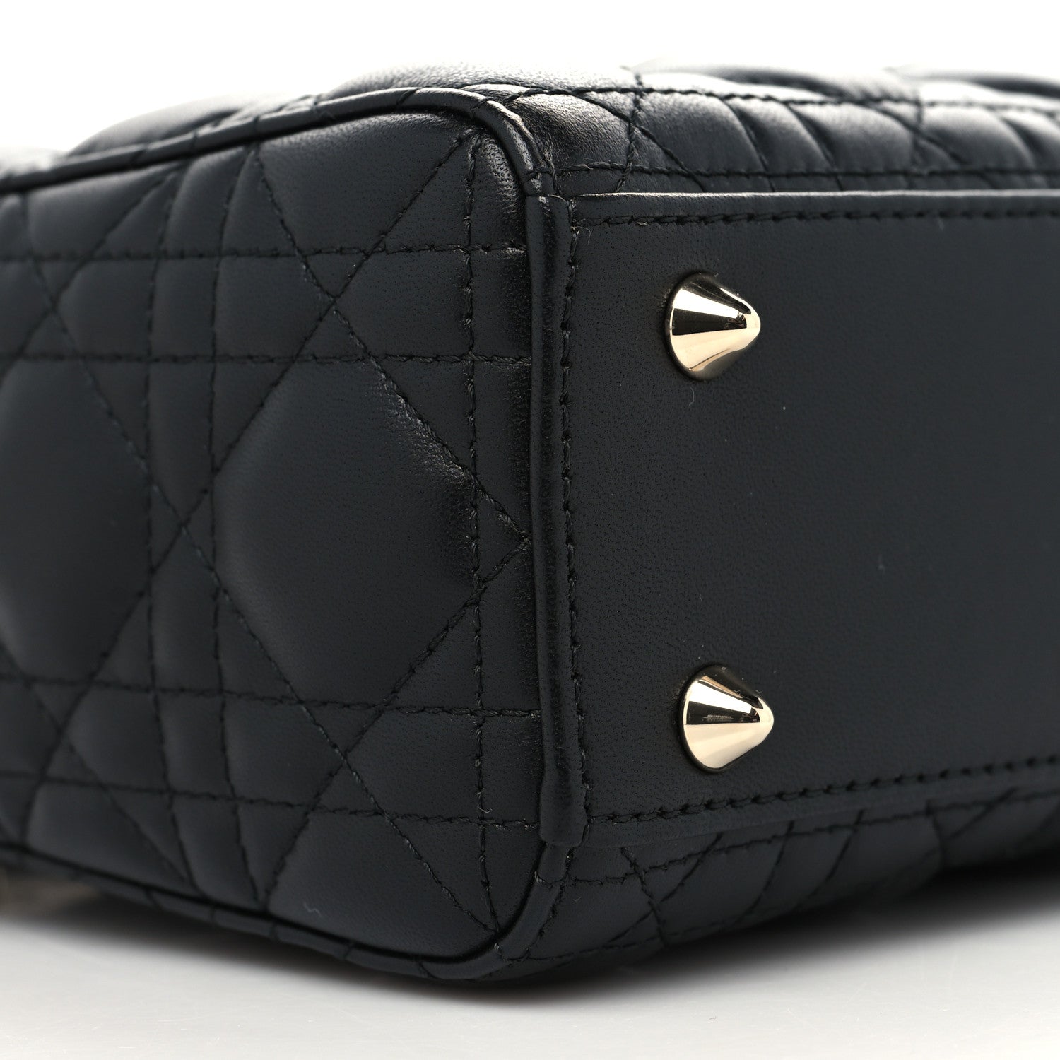 Christian Dior Lambskin Cannage Small My ABCDior Lady Dior Black 9 of 10