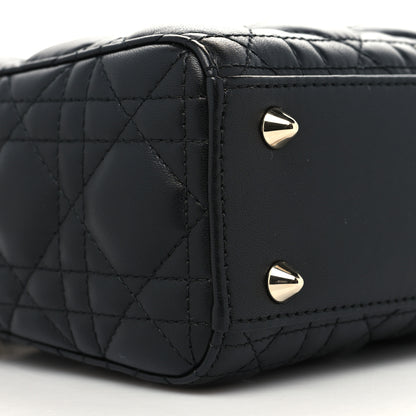 Christian Dior Lambskin Cannage Small My ABCDior Lady Dior Black 9 of 10
