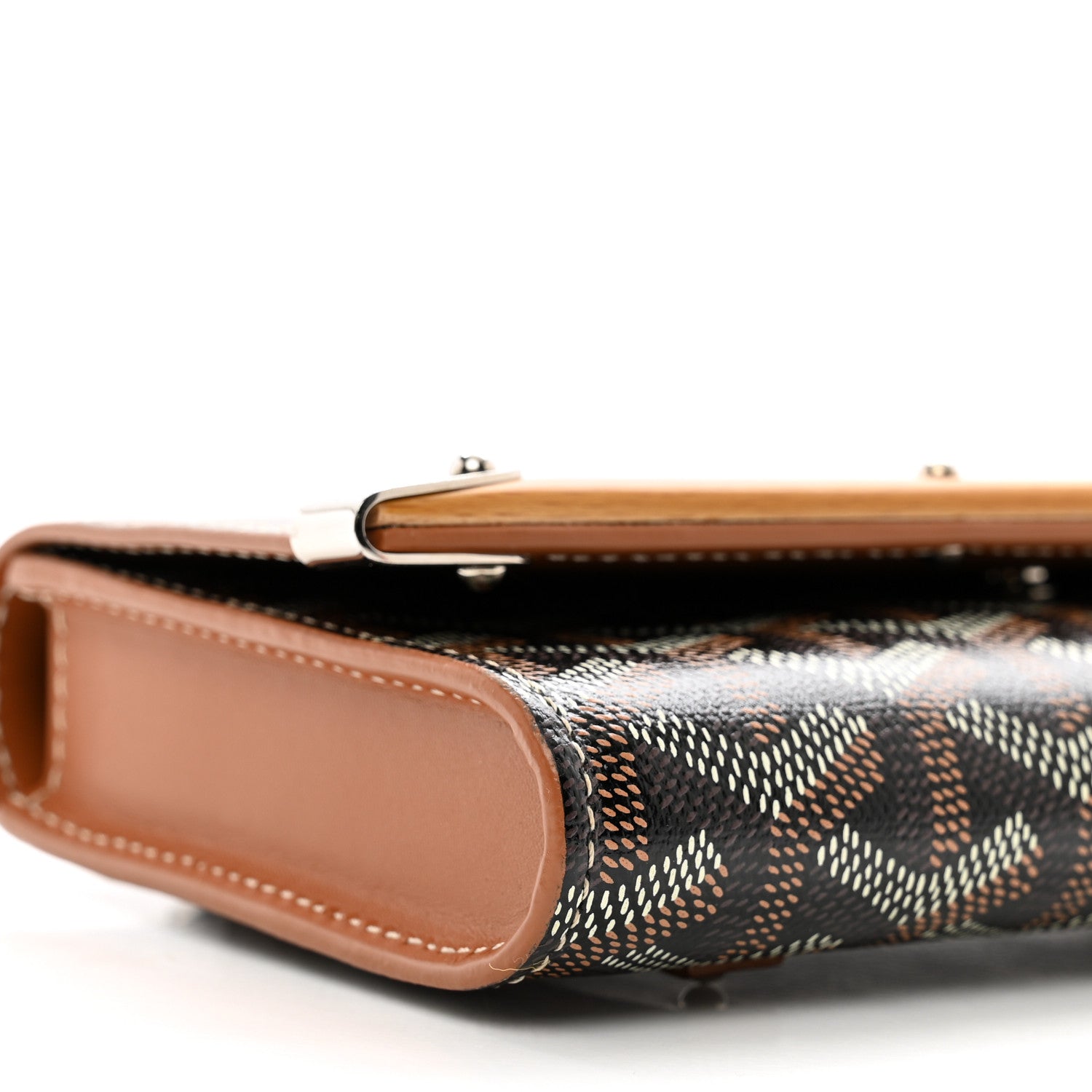 Goyard Goyardine Monte Carlo Mini Case Black Gold 8 of 10