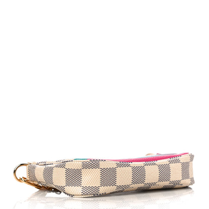 Louis Vuitton Damier Azur 2015 Christmas Animation Mini Pochette Accessories 4 of 11