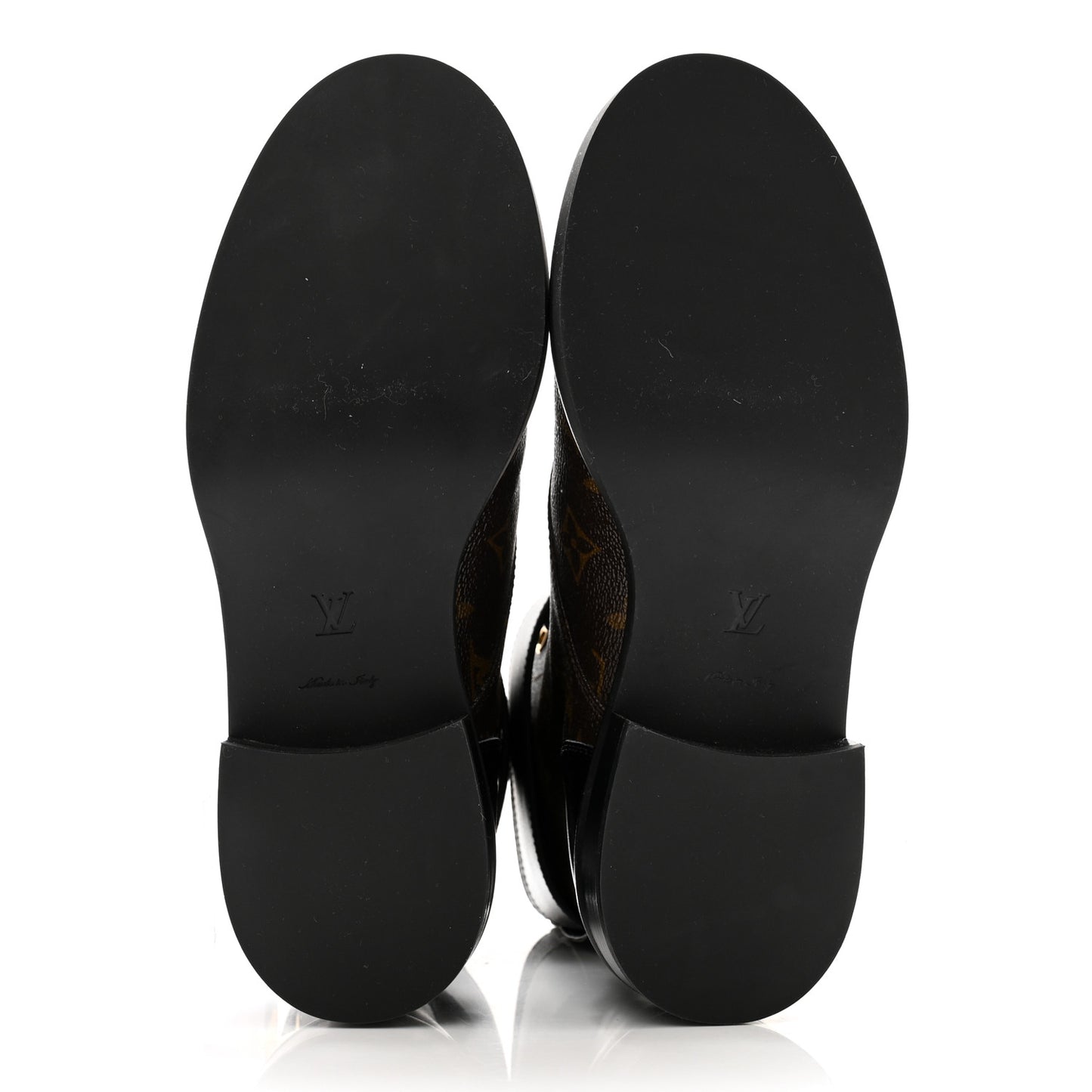 Calfskin Monogram Wonderland Flat Ranger Boots 38 Black
