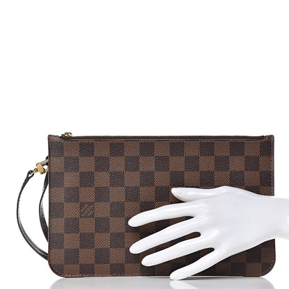 Louis Vuitton Damier Ebene Neverfull MM GM Pochette 2 of 11