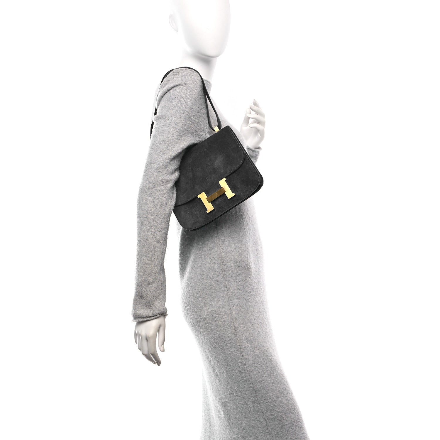 Hermes Veau Doblis Bonwit Teller Constance 23 Bleu Saphir 3 of 21