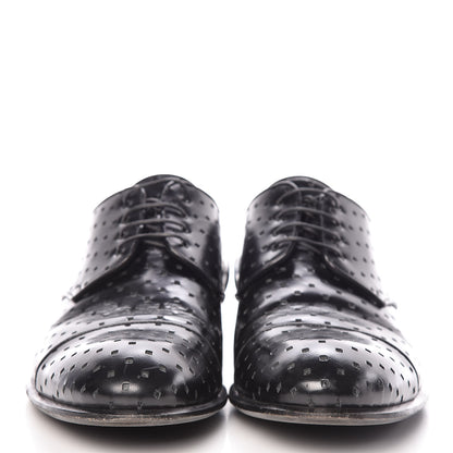 Louis Vuitton Calfskin Mens Mulholland Derby Lace Up Shoes 8 Black 2 of 13
