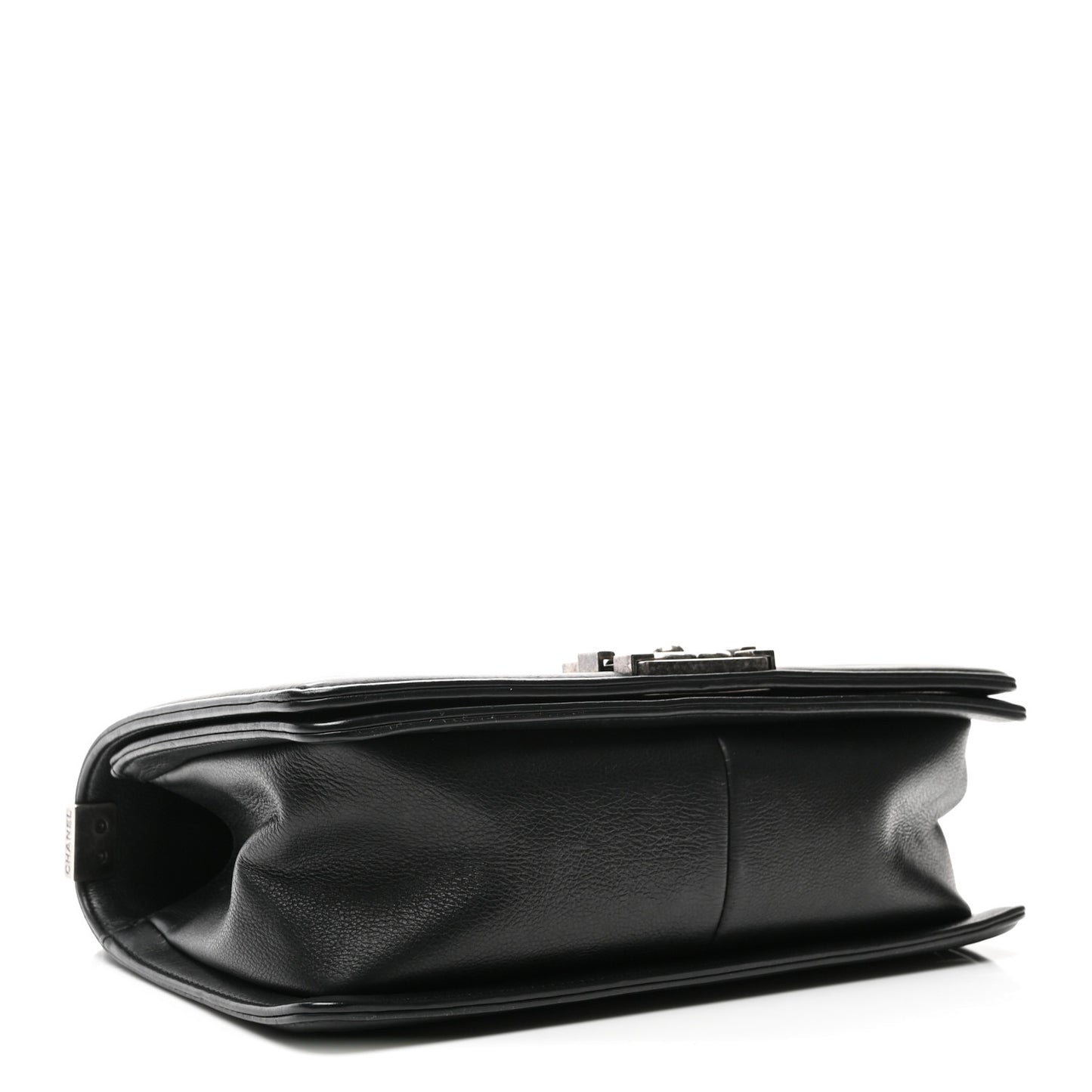 Calfskin Quilted Medium Boy Flap Black