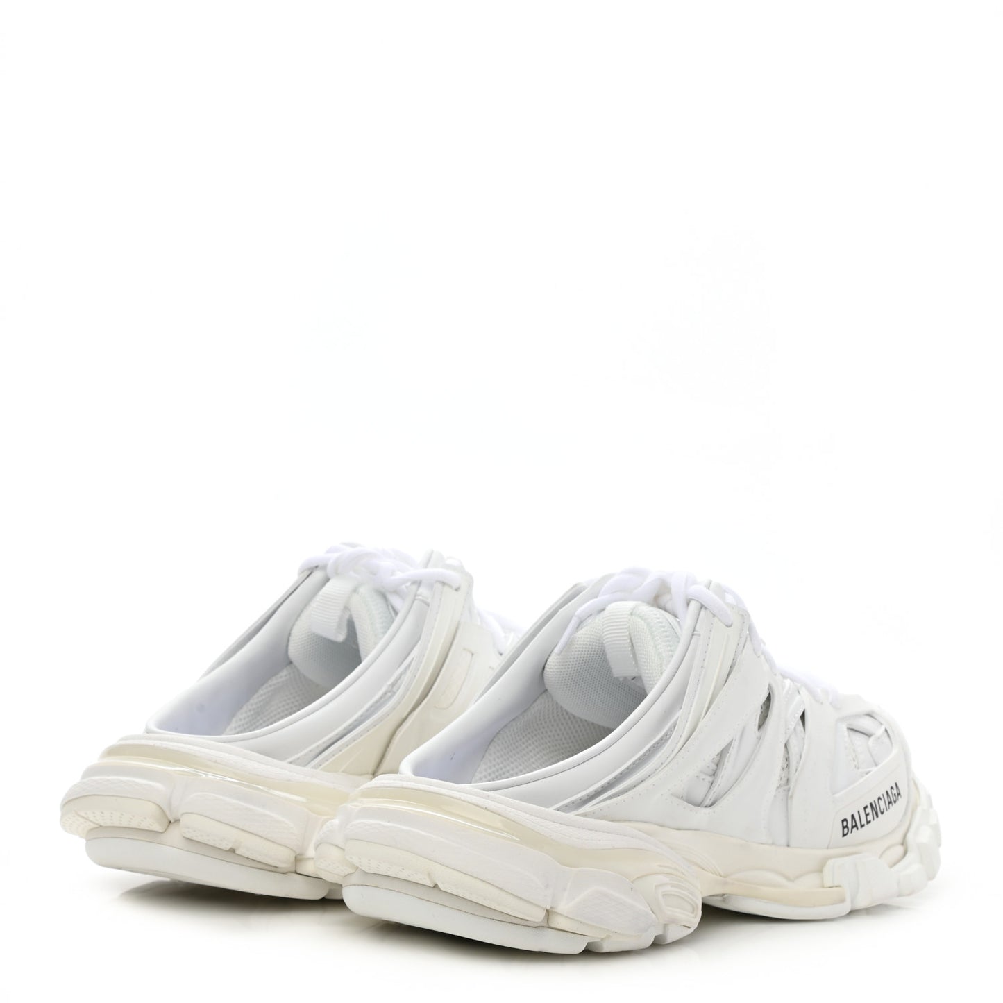 Mesh Nylon Womens Track Mules 37 White