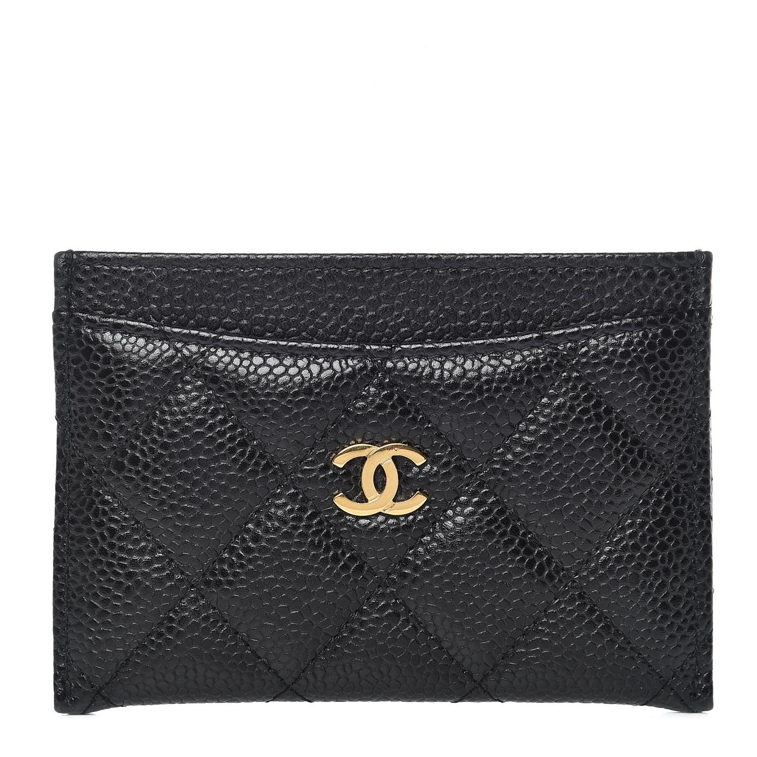 Chanel Caviar Quilted Card Holder Black 1 of 10