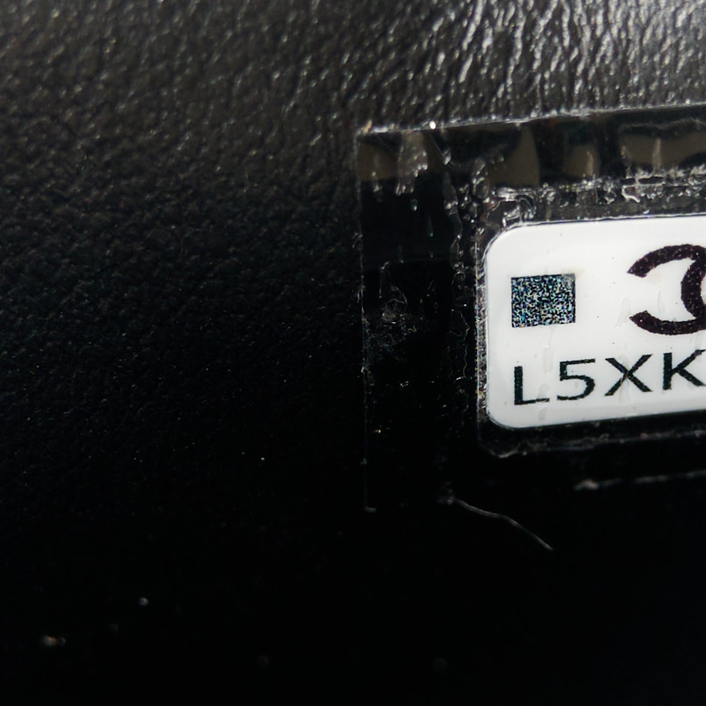 Shiny Aged Calfskin Quilted Mini Nano Kelly Shopper Black