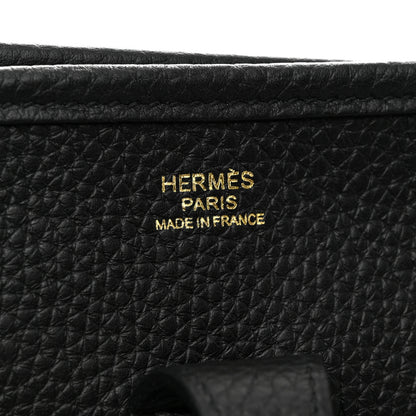 Hermes Taurillon Clemence Evelyne III PM Black 6 of 11